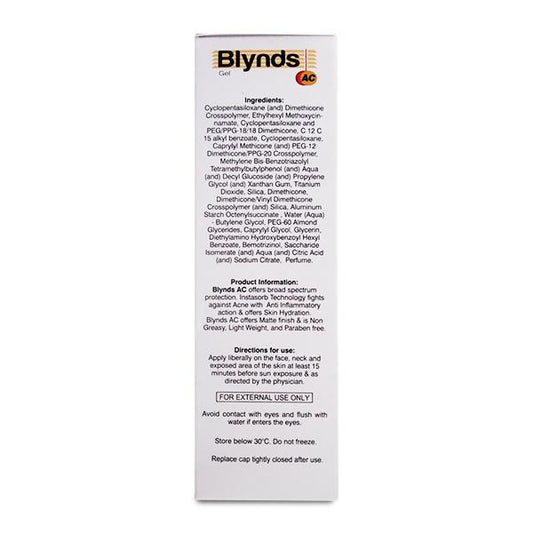 Blynds AC Sunscreen Gel SPF 30+ PA+++