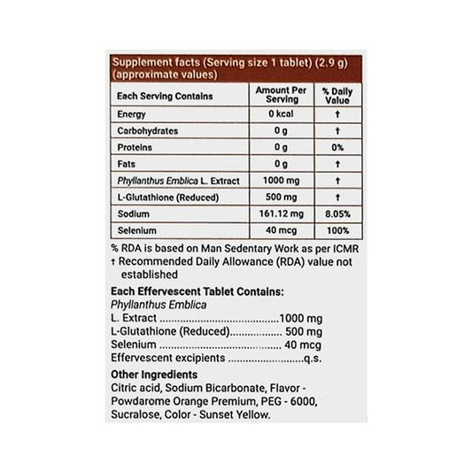 Glutone C Effervescent Tablet 15'S