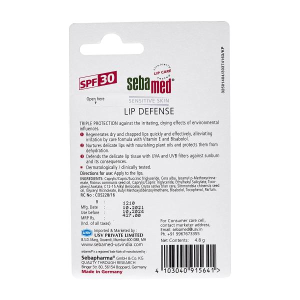 Sebamed Lip Defense Spf30 Gel 4.8gm