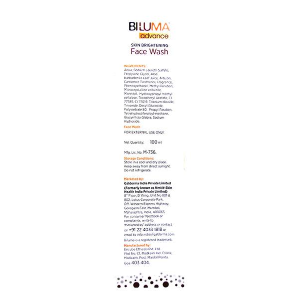 BILUMA ADVANCE SKIN BRIGHTENING Face Wash 100ml
