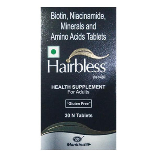 Hairbless Bottle of 30 Tablets