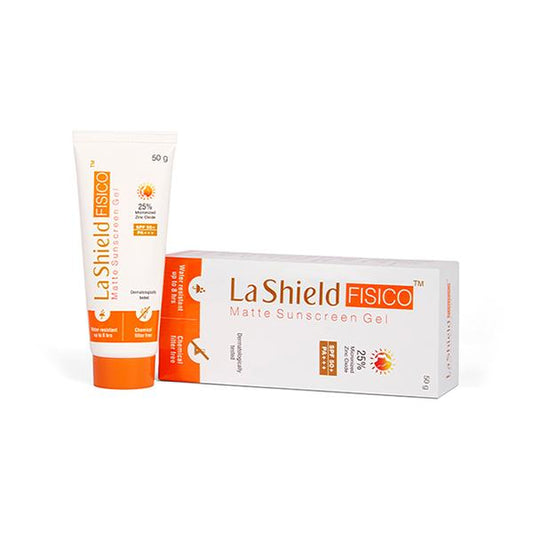 La Shield FISICO SPF 50+ & PA+++ Matte Sunscreen Gel 50 gm