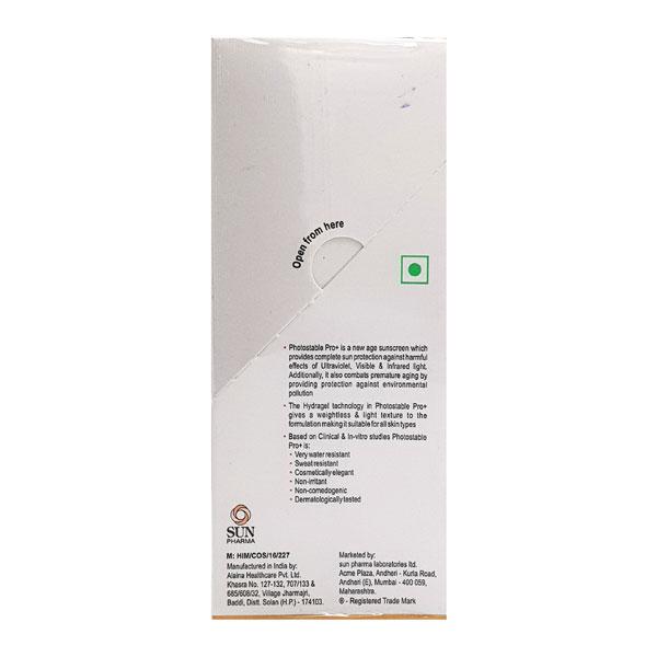 PHOTOSTABLE PRO+ SPF 80+ PA++++ HYDRAGEL Sunscreen 50gm