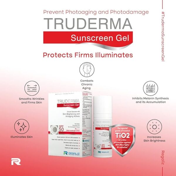 Truderma Silicone Sunscreen Gel SPF 50+ 50Gm