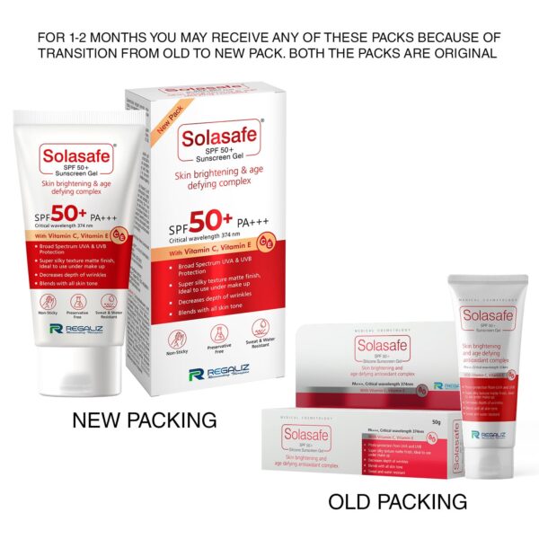 Solasafe Spf 50+ Sunscreen Gel 50gm