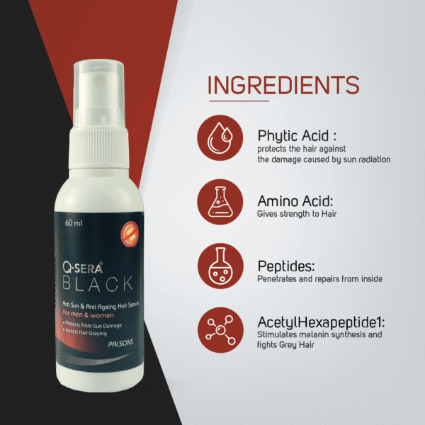 Q Sera Black Hair Serum 60ml