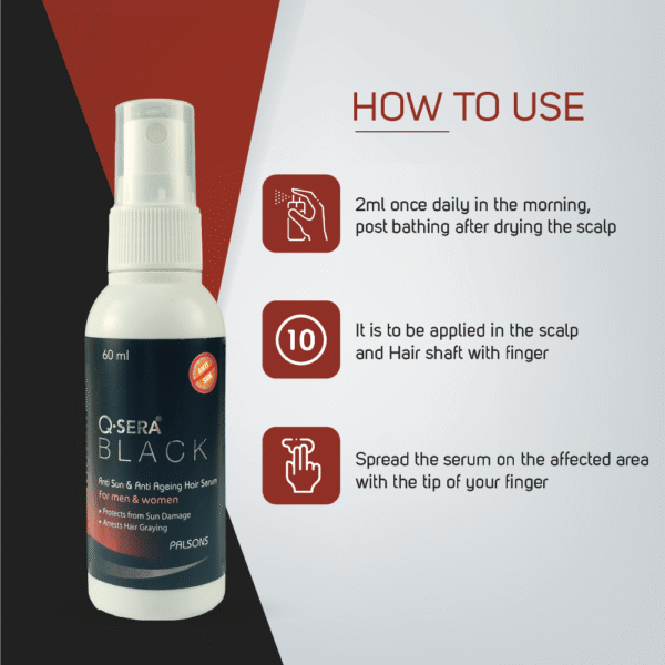 Q Sera Black Hair Serum 60ml